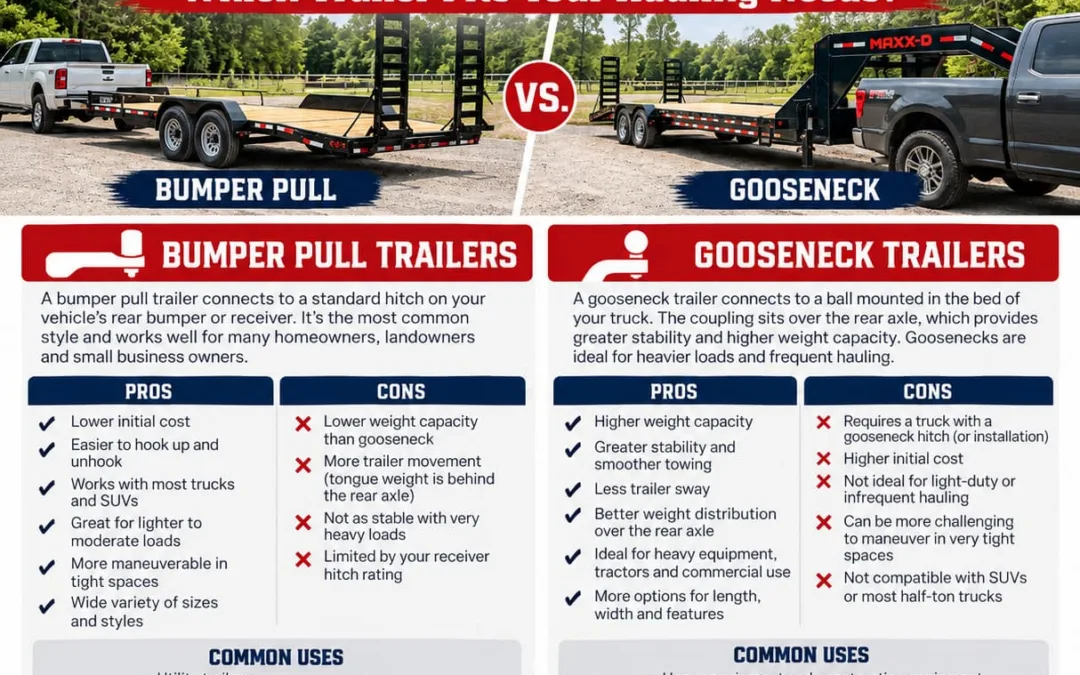 Gooseneck vs. Bumper Pull Trailer: Which Is Right for You?